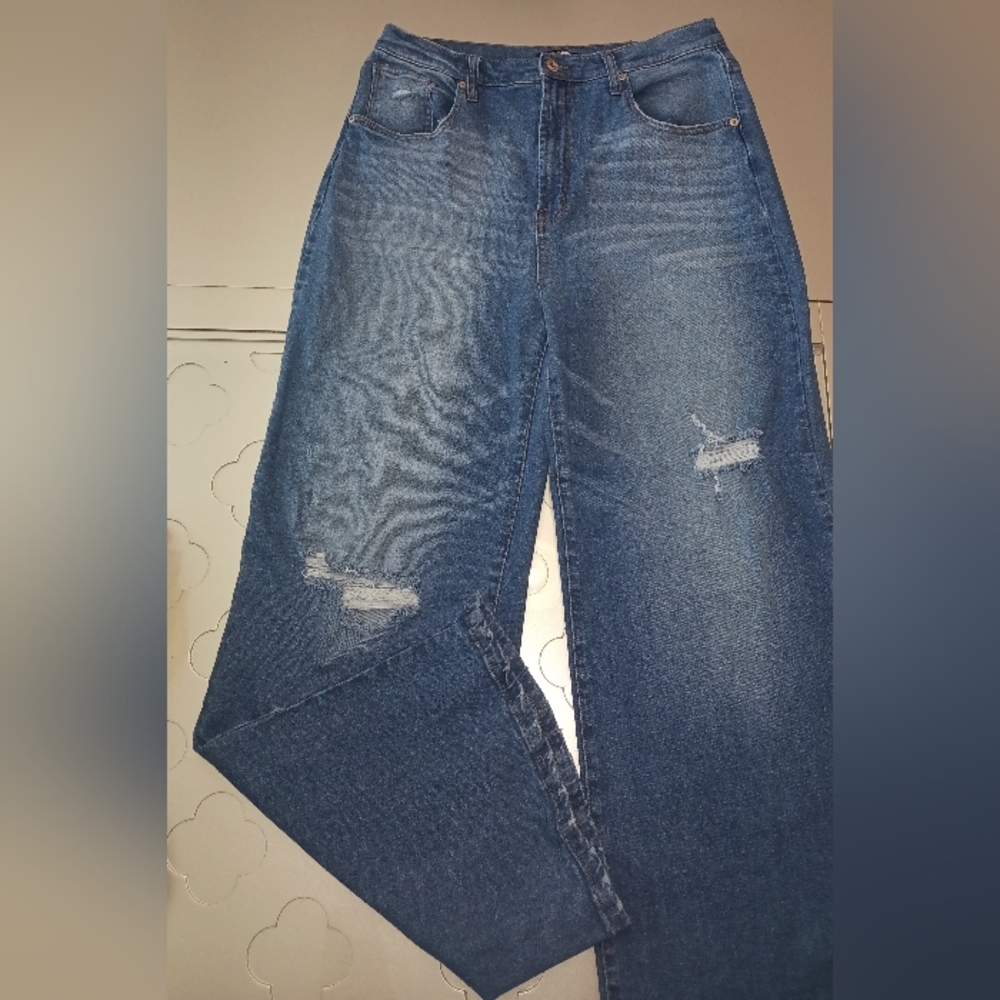 Wide Leg High Rise Jeans - Picture 1 of 3
